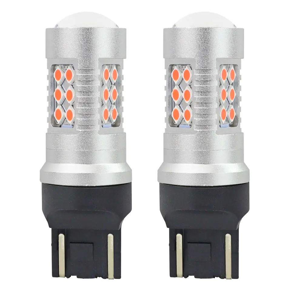 ⁨Led bulbs canbus 24smd 3030 1157 t20 7443 wr21/5w red 12v/24v⁩ at Wasserman.eu