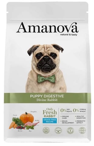 ⁨Amanova Dog Puppy Digestive Divine Rabbit - królik 2kg⁩ w sklepie Wasserman.eu