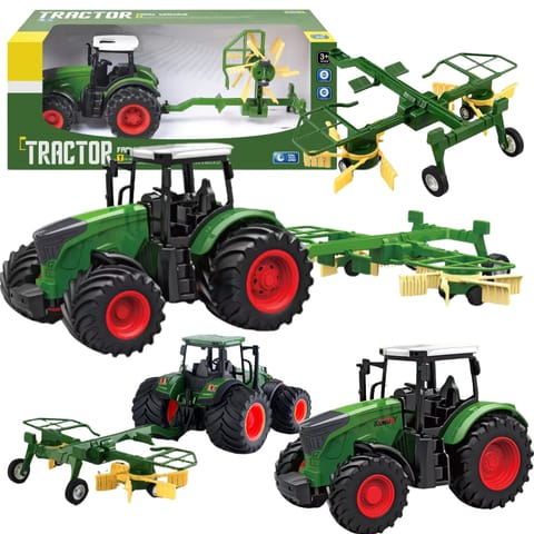 ⁨Traktor Z Zgrabiarką Maszyna Rolnicza Model Pojazdu 1:24 Farma Zestaw⁩ w sklepie Wasserman.eu