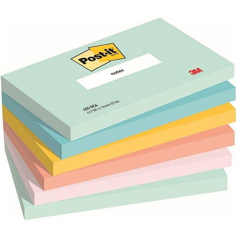 ⁨Karteczki Post-it 76x127mm (655-BEA) (6x100)⁩ w sklepie Wasserman.eu