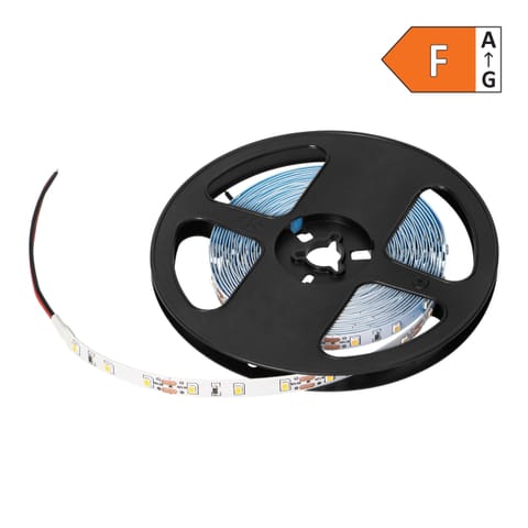 ⁨Taśma LED 12V, 2835, 60L/m, 500lm/m, 4,8W/m, IP20, 4000K, 5m⁩ w sklepie Wasserman.eu