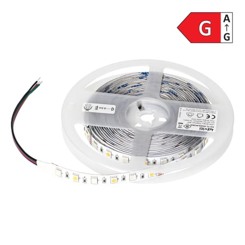 ⁨Taśma LED 12V, Samsung chipset 5050, 60L/m, 330lm/m, 14,4W/m, IP20, RGBW, 5m⁩ w sklepie Wasserman.eu