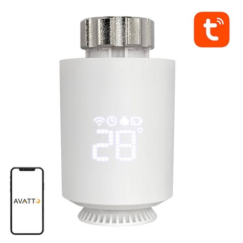 ⁨Inteligentna głowica termostatyczna Avatto TRV06 Zigbee 3.0 TUYA⁩ w sklepie Wasserman.eu