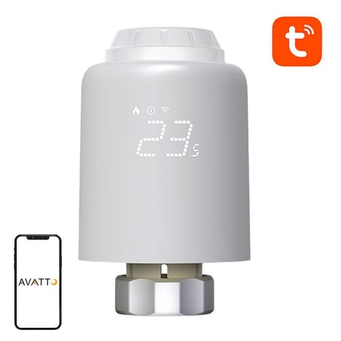 ⁨Inteligentna głowica termostatyczna Avatto TRV07 Zigbee 3.0 TUYA⁩ w sklepie Wasserman.eu