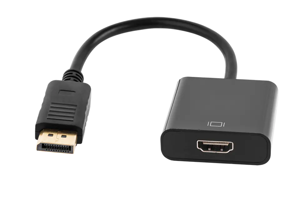 ⁨Connector adapter plug DISPLAYPORT - HDMI socket⁩ at Wasserman.eu