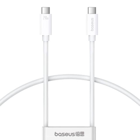 ⁨Kabel USB-C do USB-C Baseus Superior 2 240W. 1,8m (biały)⁩ w sklepie Wasserman.eu