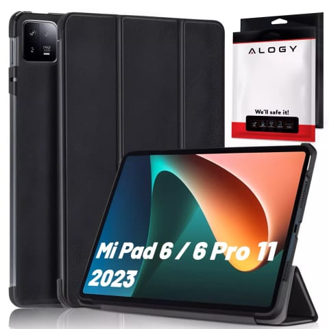 ⁨Etui do Xiaomi Mi Pad 6 / 6 Pro 11" 2023 obudowa na tablet Alogy Book Cover Case Czarny⁩ w sklepie Wasserman.eu