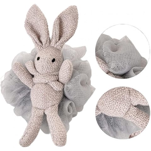 ⁨Szczotka gąbka do mycia ciała BUNNY na mokro XL 15cm falbanki GB10SZ⁩ w sklepie Wasserman.eu