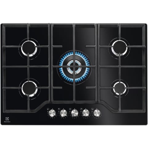 ⁨Electrolux KGG75362K Black Built-in 74 cm Gas 5 zone(s)⁩ at Wasserman.eu