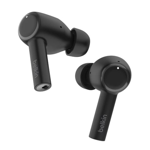 ⁨Słuchawki bezprzewodowe douszne Belkin SoundForm Pulse Noise Cancellation Earbuds ANC BT5.2 IPX5 Black⁩ w sklepie Wasserman.eu