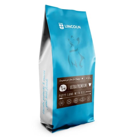 ⁨LINCOLN Ultra premium Puppy Lamb with rice - dry dog food - 12kg⁩ at Wasserman.eu