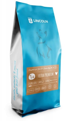 ⁨LINCOLN Ultra premium Junior Large Lamb - dry dog food - 12kg⁩ at Wasserman.eu