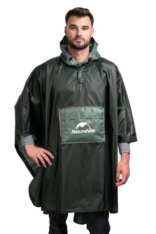 ⁨Cape color matching raincoat cnh23rg001-army green NATUREHIKE⁩ at Wasserman.eu