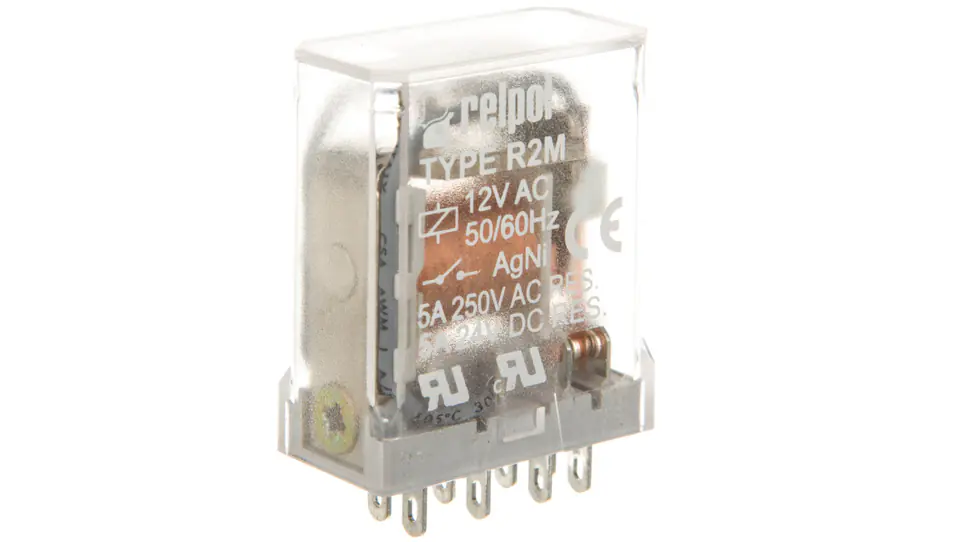 ⁨Industrial Relay 2P 12V AC AgNi R2M-2012-23-5012 620484⁩ at Wasserman.eu