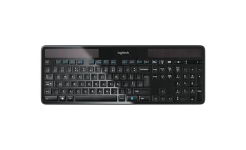 ⁨Logitech Wireless Solar Keyboard K750 klawiatura Uniwersalne RF Wireless QWERTZ Niemiecki Czarny⁩ w sklepie Wasserman.eu