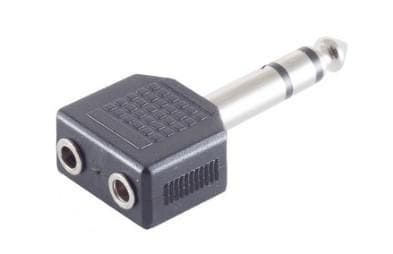 ⁨MicroConnect Adapter 6.3mm - 2X3.5mm M-F⁩ w sklepie Wasserman.eu