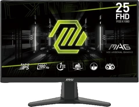⁨Monitor MSI MAG 256F (24.5" /IPS /180Hz /1920 x 1080 /Czarny)⁩ w sklepie Wasserman.eu