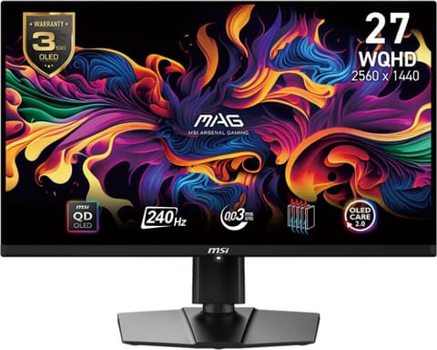 Monitor MSI MAG 271QPX QD-OLED E2 (26.5" /OLED /240Hz /2560 x 1440 /Czarny) w sklepie Wasserman.eu