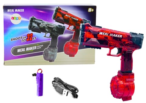 ⁨Electric water gun red⁩ at Wasserman.eu