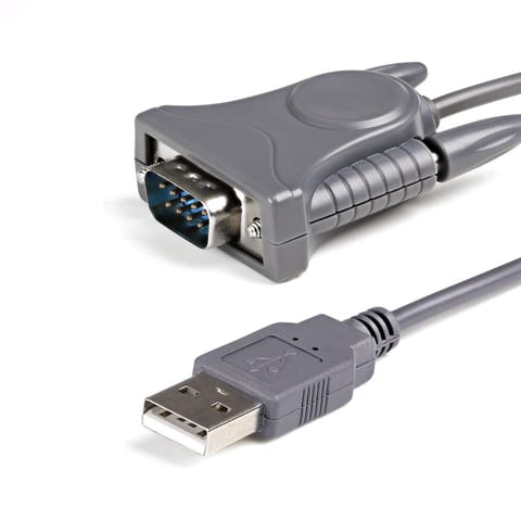 ⁨StarTech.com 3ft (91cm) 1-Port USB to Serial Cable, DB9/DB25 RS232 to USB Converter, Prolific, USB to Serial Adapter⁩ at Wasserman.eu