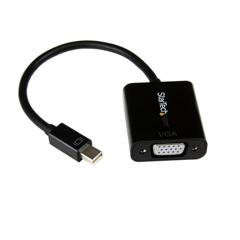 ⁨StarTech.com MDP2VGA2 adapter kablowy 0,18 m Mini DisplayPort VGA (D-Sub) Czarny⁩ w sklepie Wasserman.eu