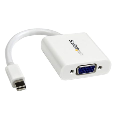 ⁨StarTech.com MDP2VGAW adapter kablowy 0,13 m Mini DisplayPort VGA (D-Sub) Biały⁩ w sklepie Wasserman.eu