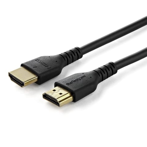 ⁨StarTech.com 6ft (2m) Premium Certified HDMI 2.0 Cable with Ethernet - Durable High Speed UHD 4K 60Hz HDR - Rugged M/M HDMI Cord with Aramid Fiber - TPE - Ultra HD Monitors, TVs & Displays⁩ at Wasserman.eu