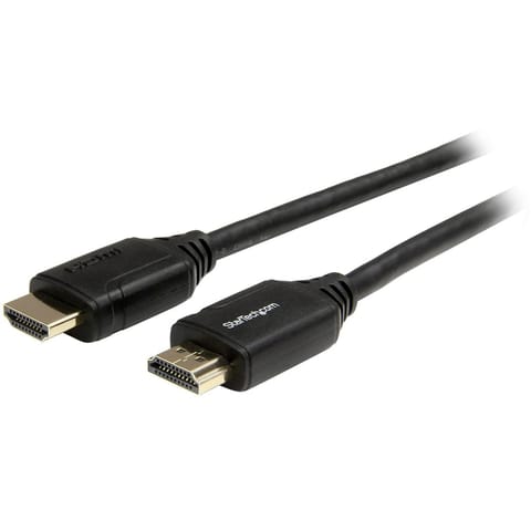 ⁨StarTech.com 6ft (2m) Premium Certified HDMI 2.0 Cable with Ethernet - High Speed Ultra HD 4K 60Hz HDMI Cable HDR10 - HDMI Cord (Male/Male Connectors) - For UHD Monitors, TVs, Displays⁩ at Wasserman.eu