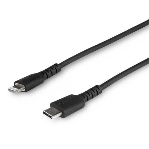 ⁨USB C TO LIGHTNING CABLE/BLACK - ARAMID FIBER⁩ w sklepie Wasserman.eu