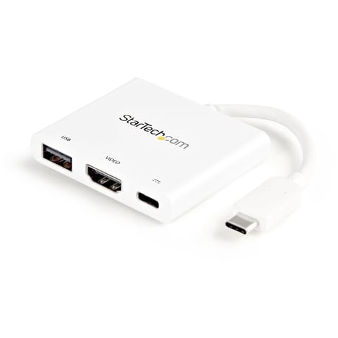 ⁨StarTech.com CDP2HDUACPW stacja dokująca Przewodowa USB 3.2 Gen 1 (3.1 Gen 1) Type-C Biały⁩ w sklepie Wasserman.eu