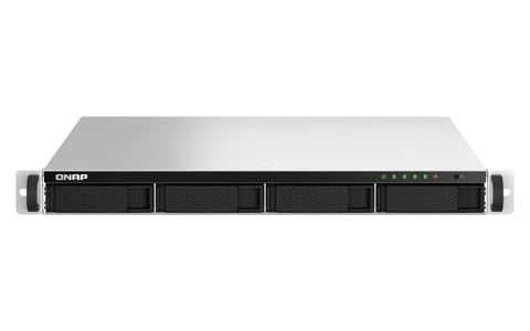 ⁨QNAP TS-464U-RP NAS Rack (1U) Intel® Celeron® N5095 8 GB QNAP Turbo System Black⁩ at Wasserman.eu