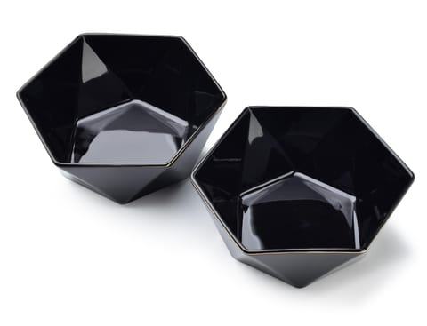 ⁨RALPH BLACK Kpl.2 bowls 15.5cm x 17cm x h7cm capacity 750ml⁩ at Wasserman.eu