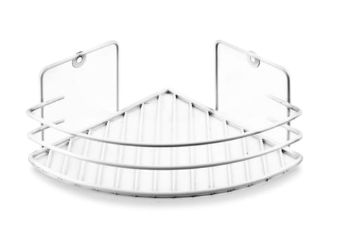 ⁨CARL WHITE Bathroom shelf h9x19x19cm 1 triangular level⁩ at Wasserman.eu
