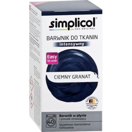 ⁨SIMPLICOL Barwnik do tkanin INTENSIV CIEMNY GRANAT 560g⁩ w sklepie Wasserman.eu