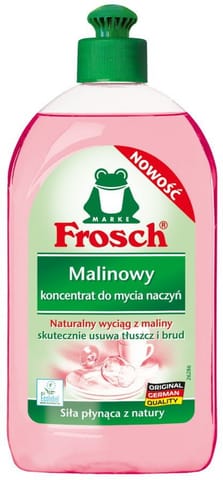 ⁨FROSCH 500ml Koncentrat malinowy do mycia naczyń⁩ w sklepie Wasserman.eu