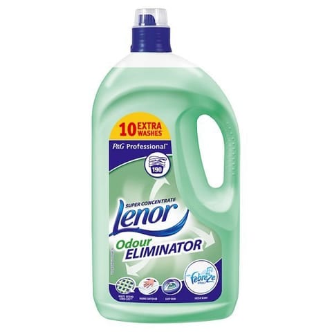 ⁨LENOR 4,75L płyn do płukania 190p OdourEliminator zielony⁩ w sklepie Wasserman.eu
