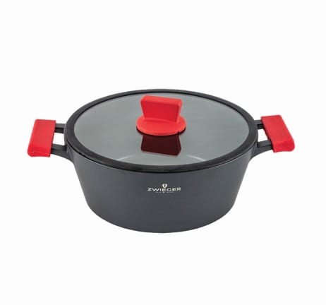 ⁨ZWIEGER OBSIDIAN Casserole with lid 24cm 3L induction⁩ at Wasserman.eu