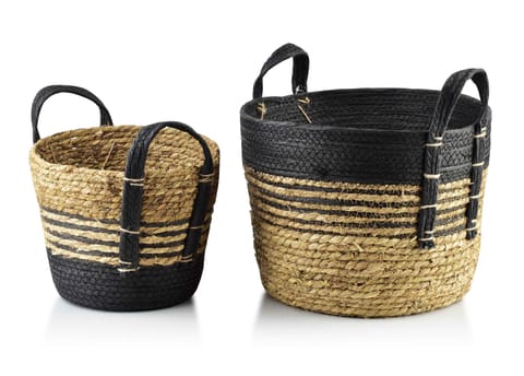BALI SET 2 BASKETS seagrass 33x33xH:26/24x24xH:21cm at Wasserman.eu