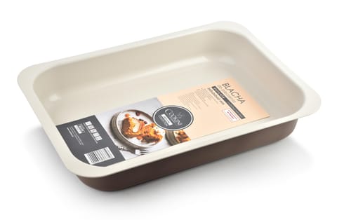 ⁨DELICATE Blacha tłoczona 36x26cm NON-STICK CAFFE CREME⁩ w sklepie Wasserman.eu