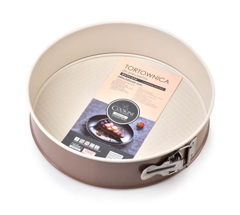 ⁨DELICATE Tortownica 24cm NON-STICK CAFFE CREME COOKINI⁩ w sklepie Wasserman.eu