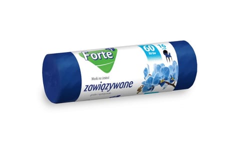 ⁨FORTE Garbage bags LDPE 60L 16pcs tied⁩ at Wasserman.eu