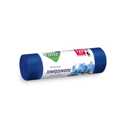 ⁨FORTE Garbage bags LDPE 120L 10pcs tied⁩ at Wasserman.eu