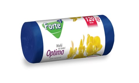 ⁨FORTE Garbage bags LDPE 120L 25pcs OPTIMA⁩ at Wasserman.eu