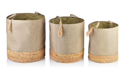 ⁨AMPARO SET OF 3 BASKETS L42xh46cm, M39xh42cm, S34xh38cm⁩ at Wasserman.eu