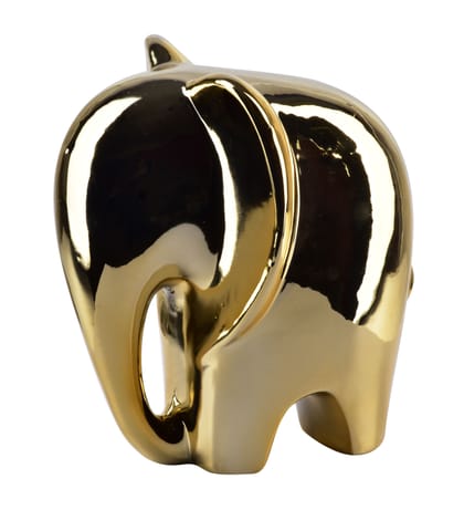 MIA GOLD Figura słoń 15x13xh16,4cm w sklepie Wasserman.eu