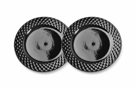 ⁨DIAMOND BLACK Kpl.2 dessert plates 20,5cm⁩ at Wasserman.eu