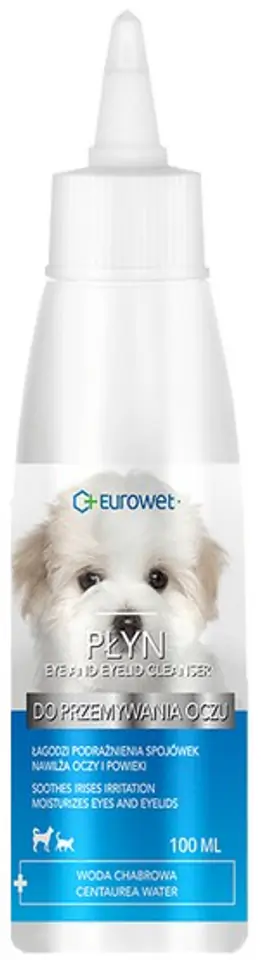 ⁨Eurowet Płyn do przemywania oczu dla psów i kotów 100ml⁩ w sklepie Wasserman.eu