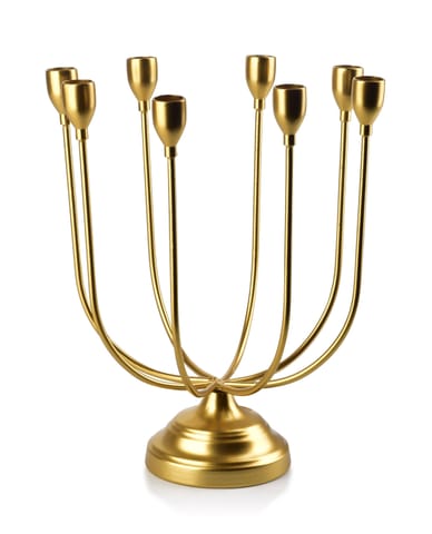 ⁨CEDRIC GOLD Candlestick 27x11,5h32cm 8-arm⁩ at Wasserman.eu