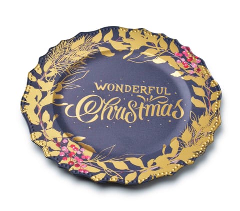 ⁨BLANCHE FESTIVE Decorative plate 33x33x2cm⁩ at Wasserman.eu