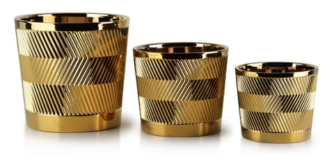 ⁨NEVA Set of 3 plant pots XL20xh19cm L16.5xh14.5cm M13.5xh11cm⁩ at Wasserman.eu